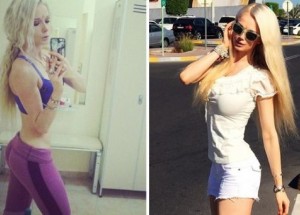 Co se stane s živou Barbie, když začne posilovat?