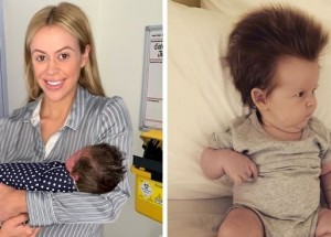 Není sladký? Tento 4měsíční chlapeček je díky svým hustým vlasům hvězdou internetu