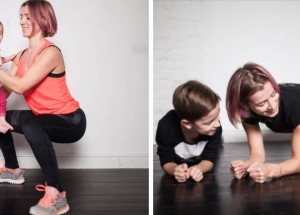 Dostaňte se po porodu zpátky do formy: Zacvičte si se svými dětmi jako tato maminka