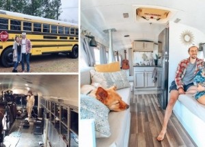 Mladý pár cestuje po světě ve zrekonstruovaném školním autobusu: V jejich luxusním karavanu byste chtěli žít také
