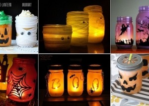 Halloweenská dekorace ze zavařovacích sklenic: Vyrobte si halloweenskou lucernu