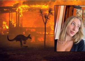 Influencerka Kaylen Ward bojuje proti požárům v Austrálii svou nahotou. Vybrala už více než 700 tisíc dolarů