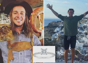 Australan Brendan Beasley se s rozchodem vypořádal po svém. V Řecku hodil do moře zásnubní prsten za 160 tisíc korun