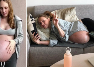 Dánská maminka Maria ukázala těhotenské břicho s trojčaty. Dnes si užívá radosti a strasti několikanásobného rodičovství