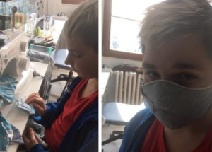 13letý Jirka vlastnoručně ušil spolužákům roušky. Děti se mu vysmály, nyní jej podporují tisíce lidí napříč Českem