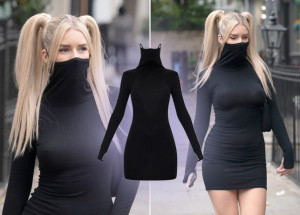 Koronavirus ovlivňuje i módu: Designéři navrhli šaty se zabudovanou roušku, model se ihned vyprodal