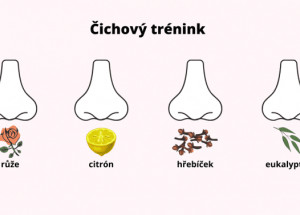 Čichový trénink po prodělání koronaviru: Nejméně po dobu 32 týdnů každý den čichejte ke 4 výrazným vůním