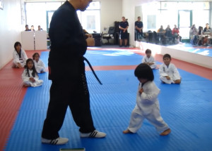 Tohle dítě si zamilujete. Malý chlapec jako pravý taekwondista