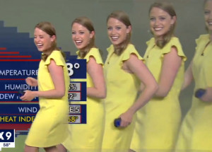 Televizní rosnička Jennifer McDermed pohotově reagovala na chybu při předpovědi počasí. Jejím originálním přístupem se baví internet