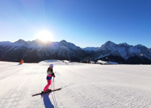Scuol – prázdné švýcarské svahy