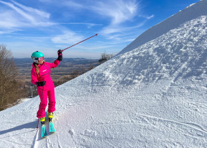 Monínec – přes metr sněhu kousek od Prahy