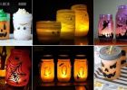 Halloweenská dekorace ze zavařovacích sklenic: Vyrobte si halloweenskou lucernu