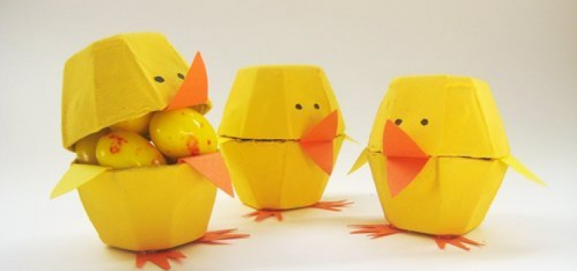 Velikonoční tvoření s dětmi: Vytvořte si roztomilá kuřátka z kartonu od vajec