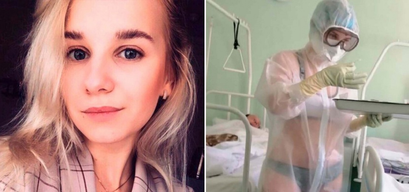 Ruská sestřička Nadja se starala o pacienty s koronavirem spoře oděná. Nyní dostala nabídku od výrobce spodního prádla