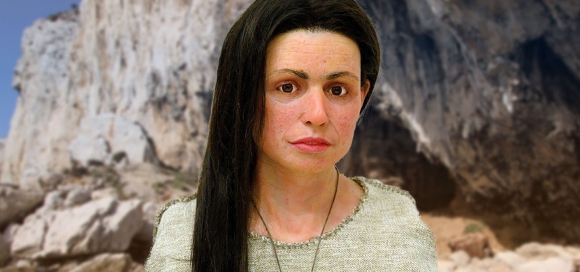 Tato krásná žena žila před 7500 lety na Gibraltaru. Vědci provedli 3D rekonstrukci jejího obličeje