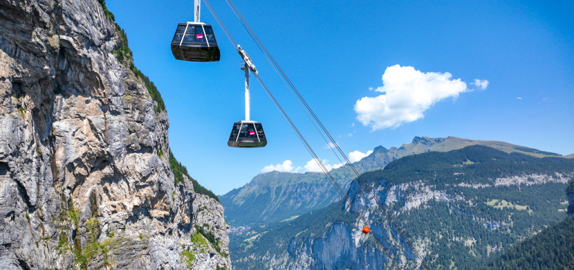 Schilthorn – za Bondem nejstrmější lanovkou světa
